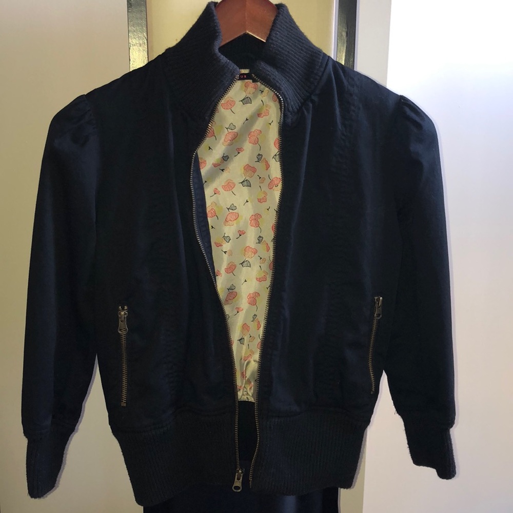 Urban outfitters black bomber jacket